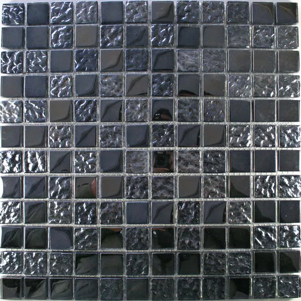 Vzorek Skleněná Mozaika Dlaždice Oslo Kov Bubnovaný