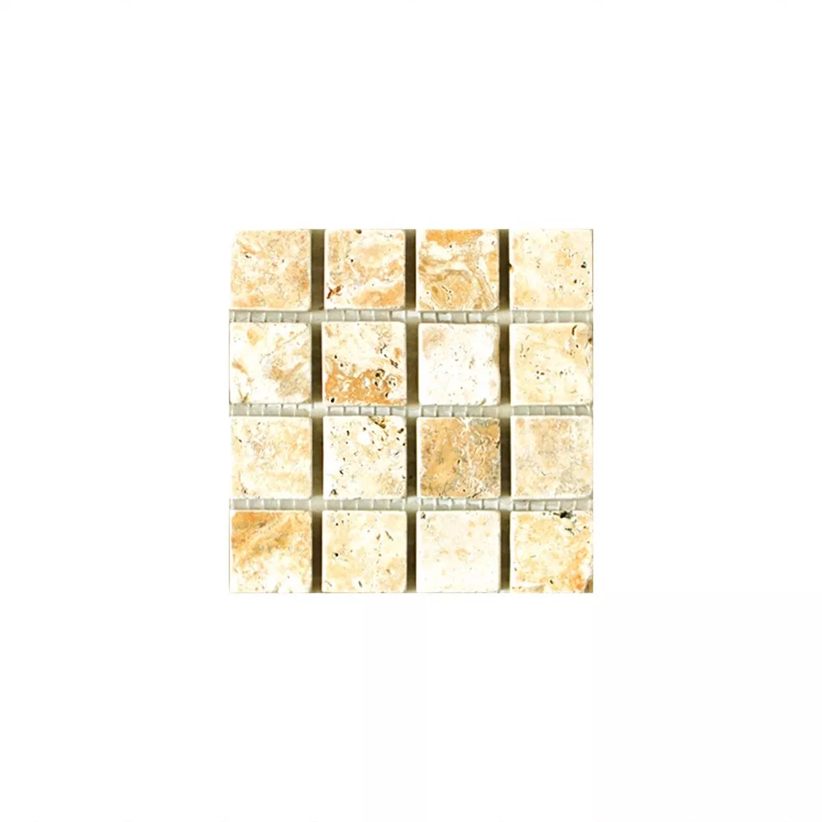 Próbka Mozaika Trawertyn Castello Złoto 23