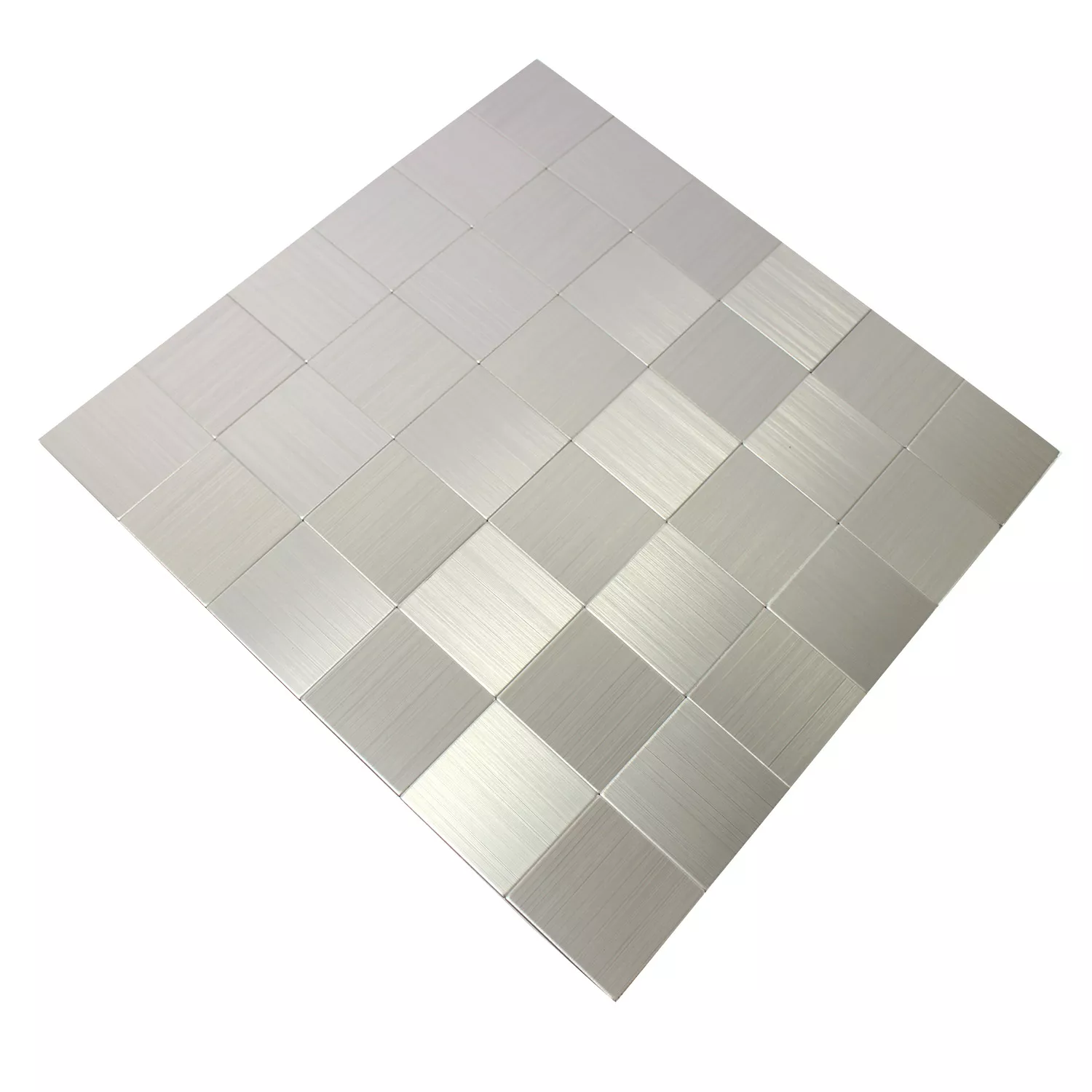 Sample Self Adhesive Metal Mosaic Tiles Silver