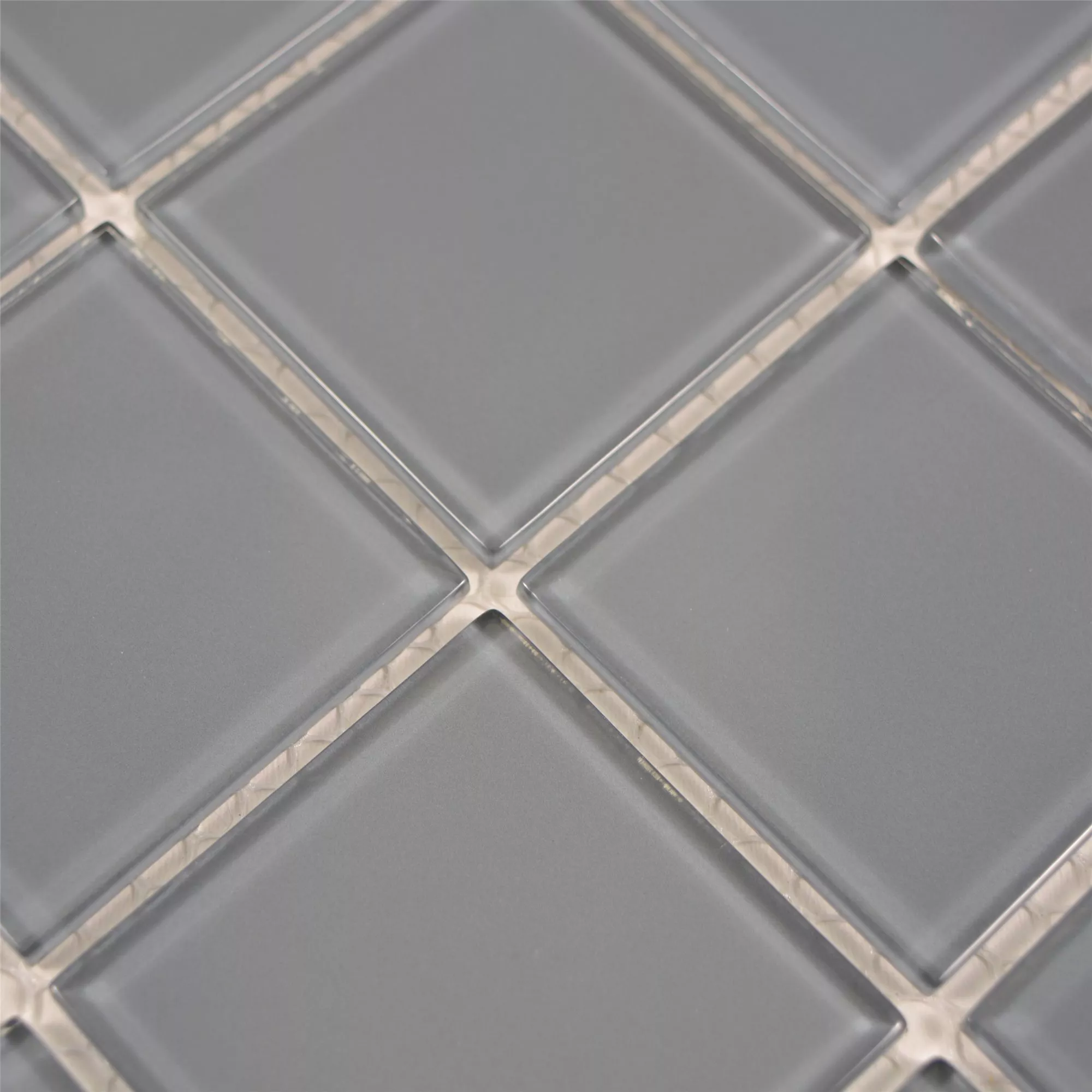 Glass Mosaic Tiles Brahma Grey Uni