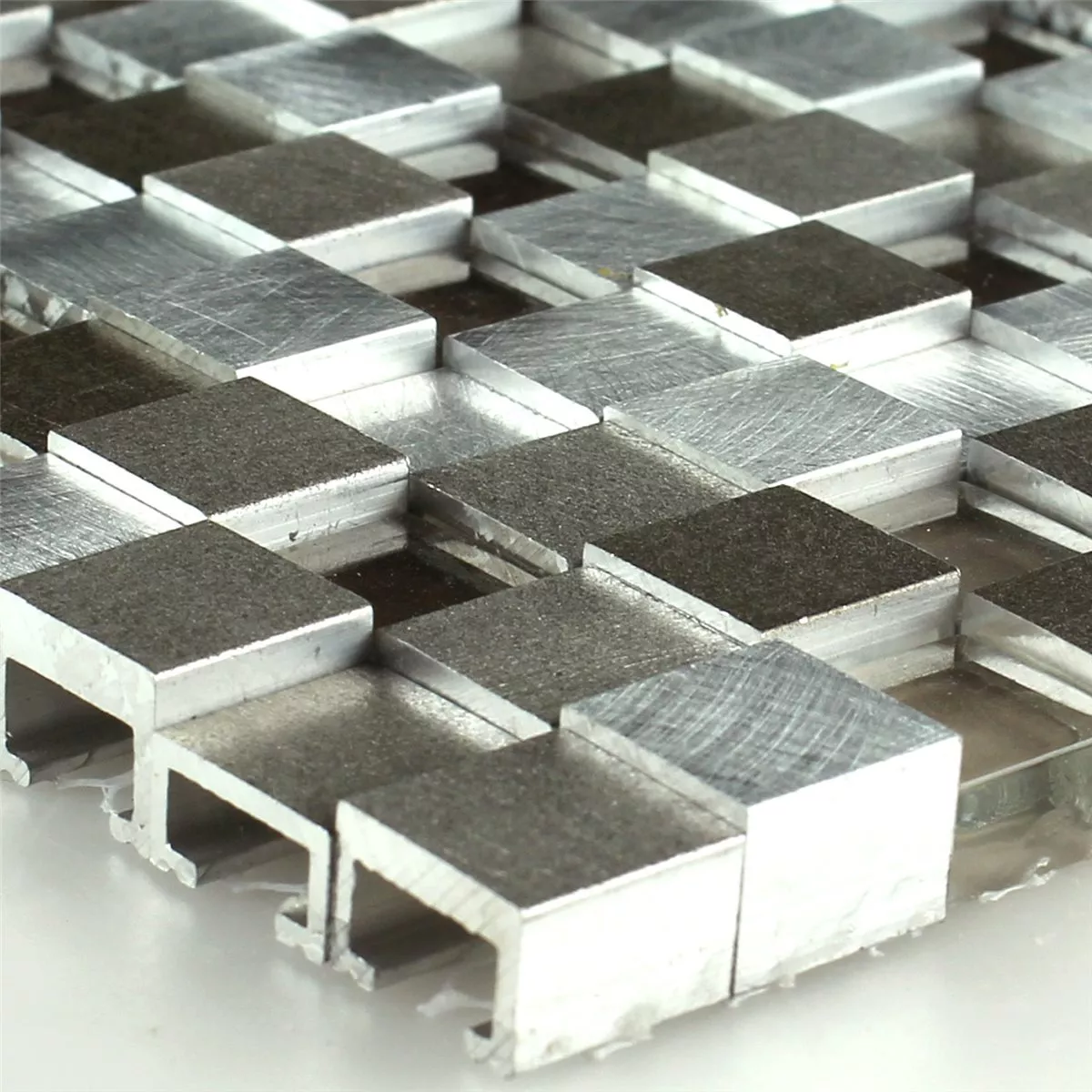 Design Tiles Aluminium Alu Glass 3D Mosaic