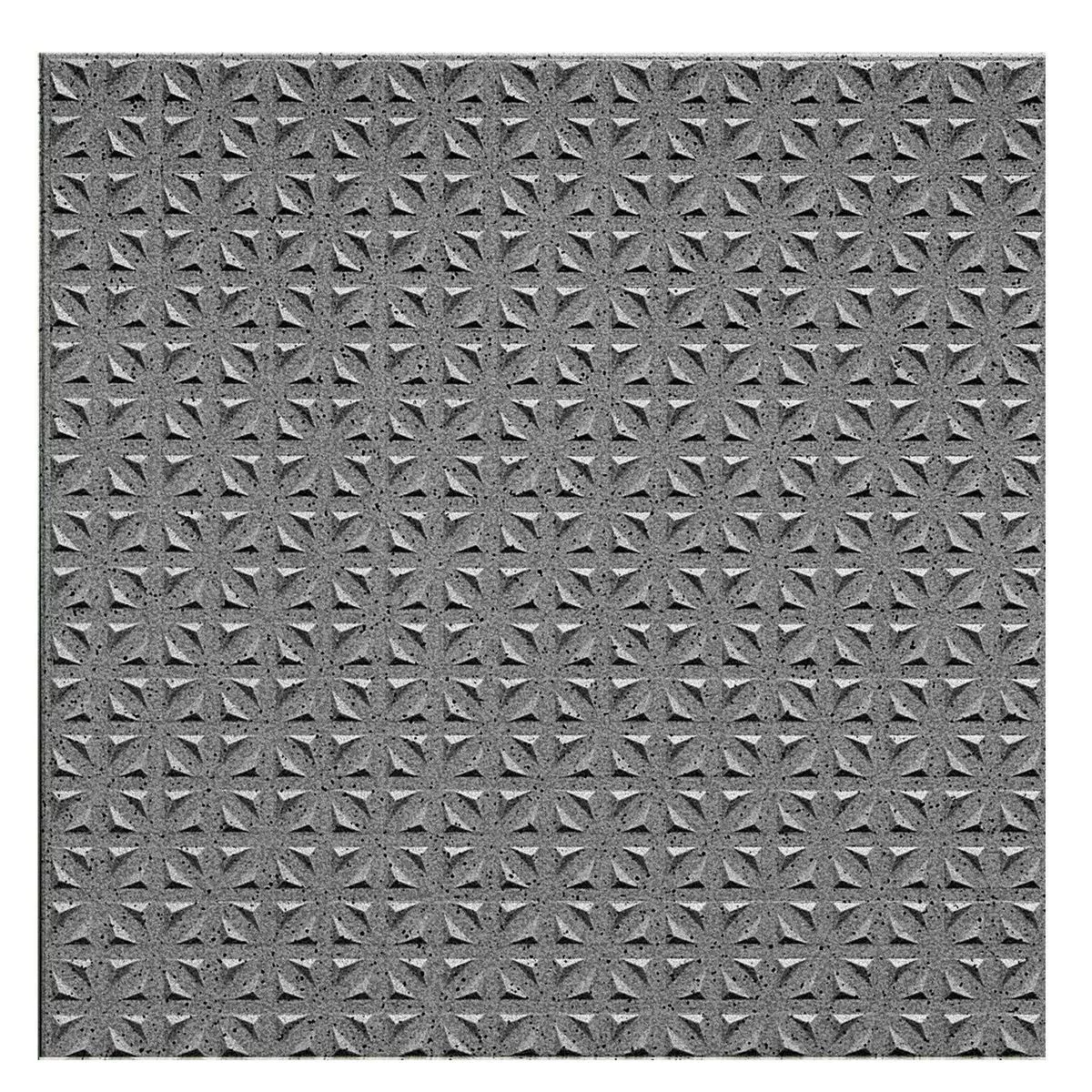 Πρότυπο Πλακάκι Δαπέδου Ψιλό Σιτάρι R12/V4 Ανθρακίτης Διάστικτος 15x15cm