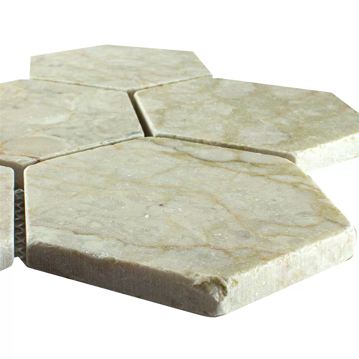 Marmură Piatră Naturală Plăci De Mozaic Maracay Hexagon Botticino