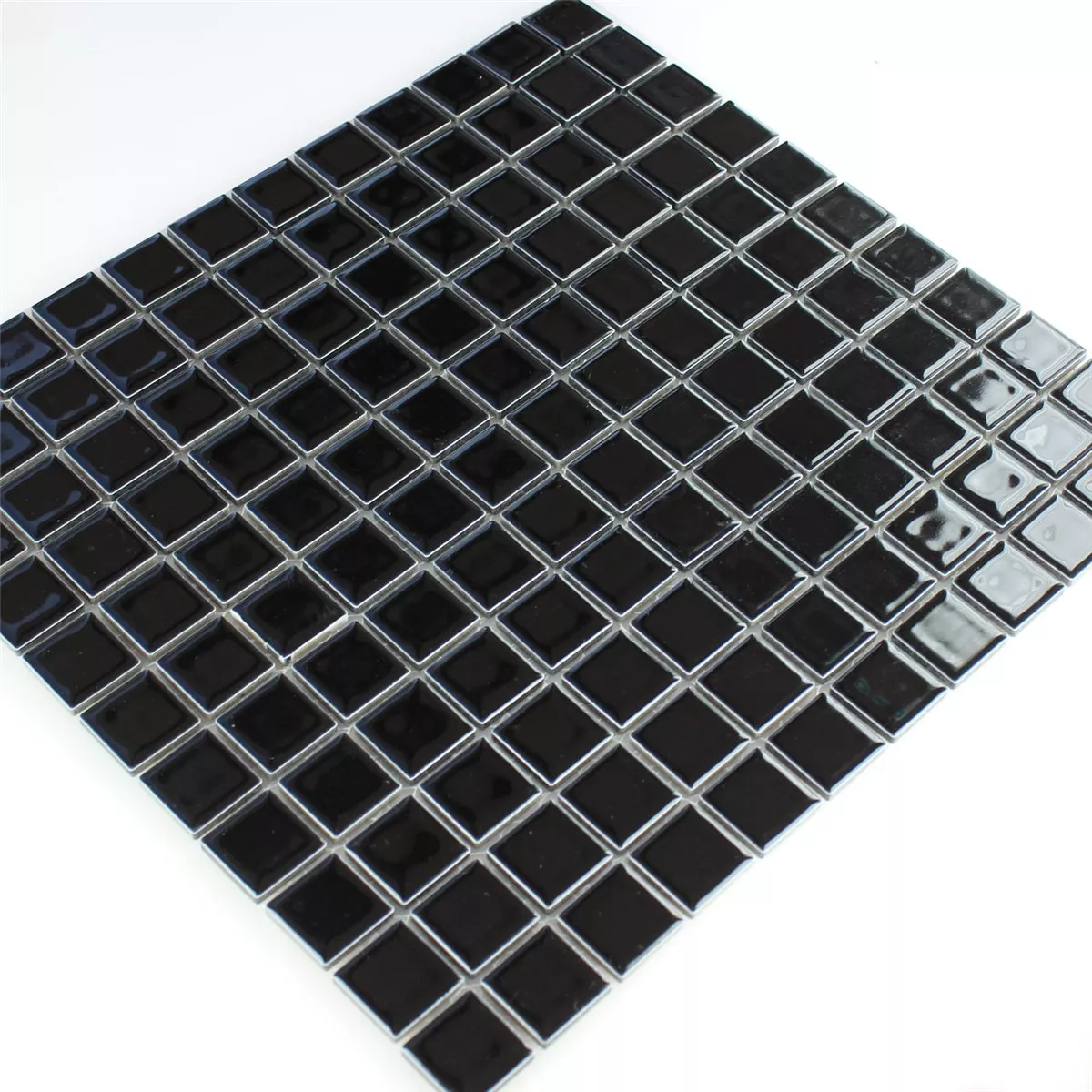 Mosaic Tiles Ceramic Mirror Black Uni