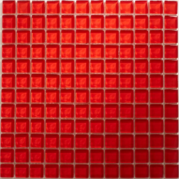 Skleněná Mozaika Dlaždice Uni 23x23x8mm Červená