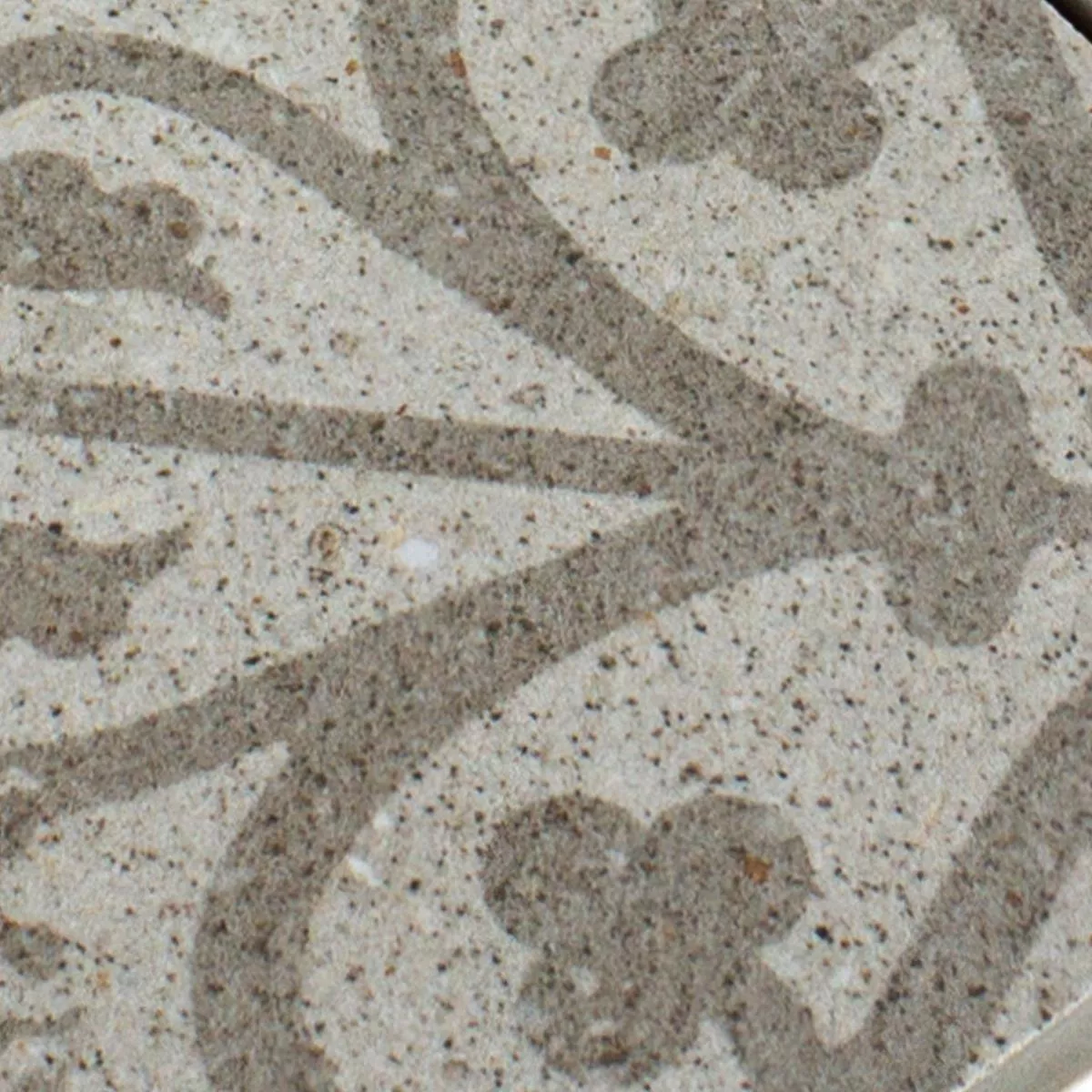 Muster von Keramikmosaik Fliesen Eylem Retrooptik Beige Q95
