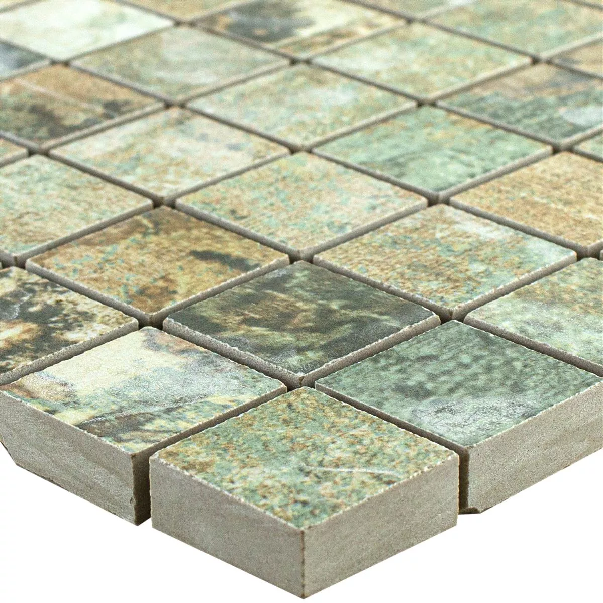 Céramique Mosaïque Carrelage Moonlight Brun Vert 25x25mm Céramique Mosaïque Carrelage Moonlight Brun Vert 25x25mm