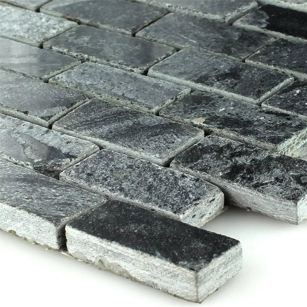 Mosaïque Pierre Naturelle Quartzit Poli 25x50x10mm Mosaïque Pierre Naturelle Quartzit Poli 25x50x10mm