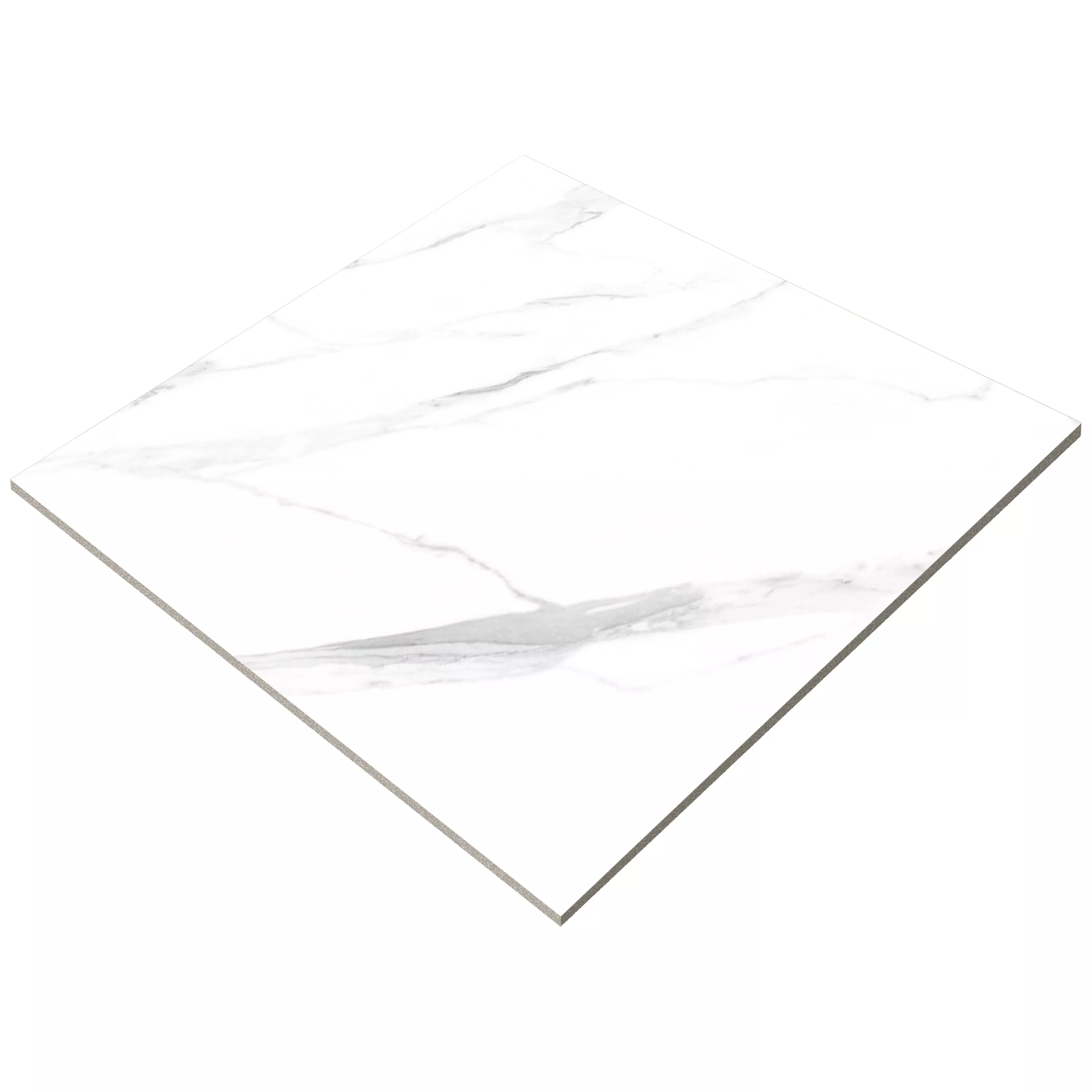 Vzorek Podlahové Dlaždice Serenity Mramorový Vzhled Leštěná Bílá 60x60cm