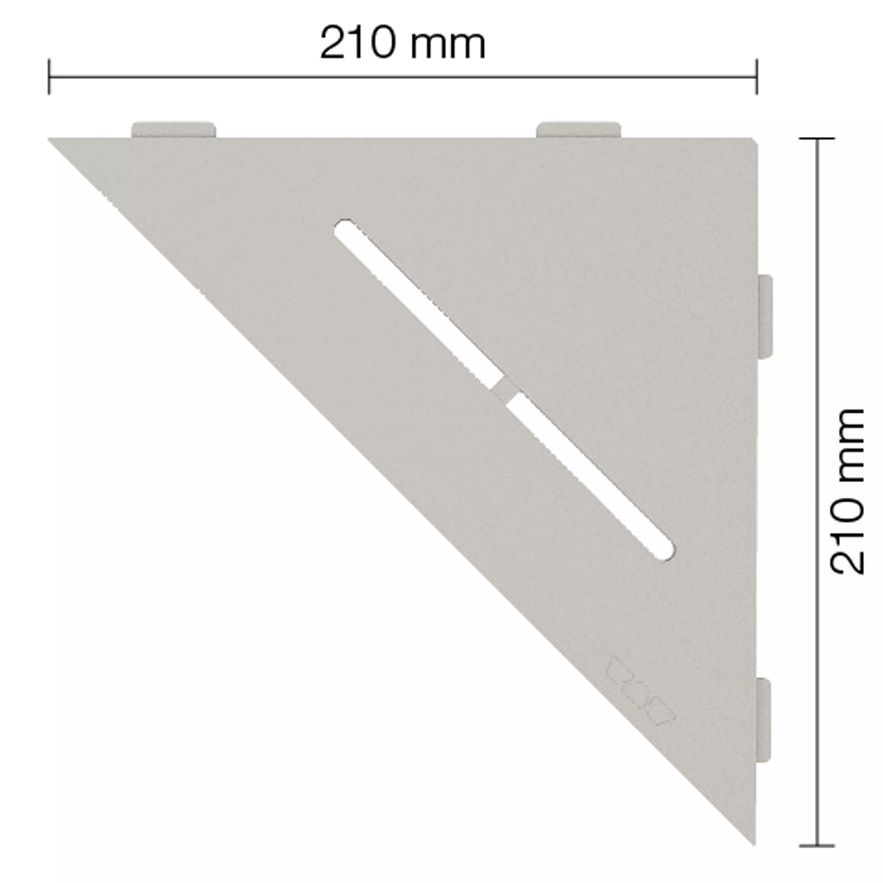 Рафт за душ стенен рафт Schlüter triangle 21x21cm чисто бежово сиво