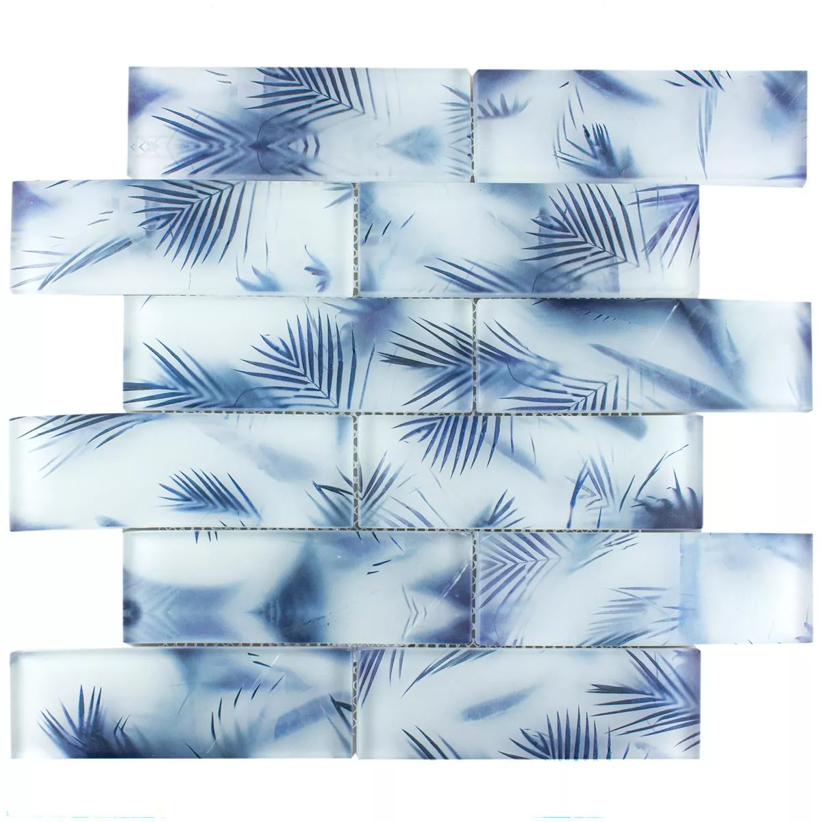 Skleněná Mozaika Dlaždice Kronborg Modrá