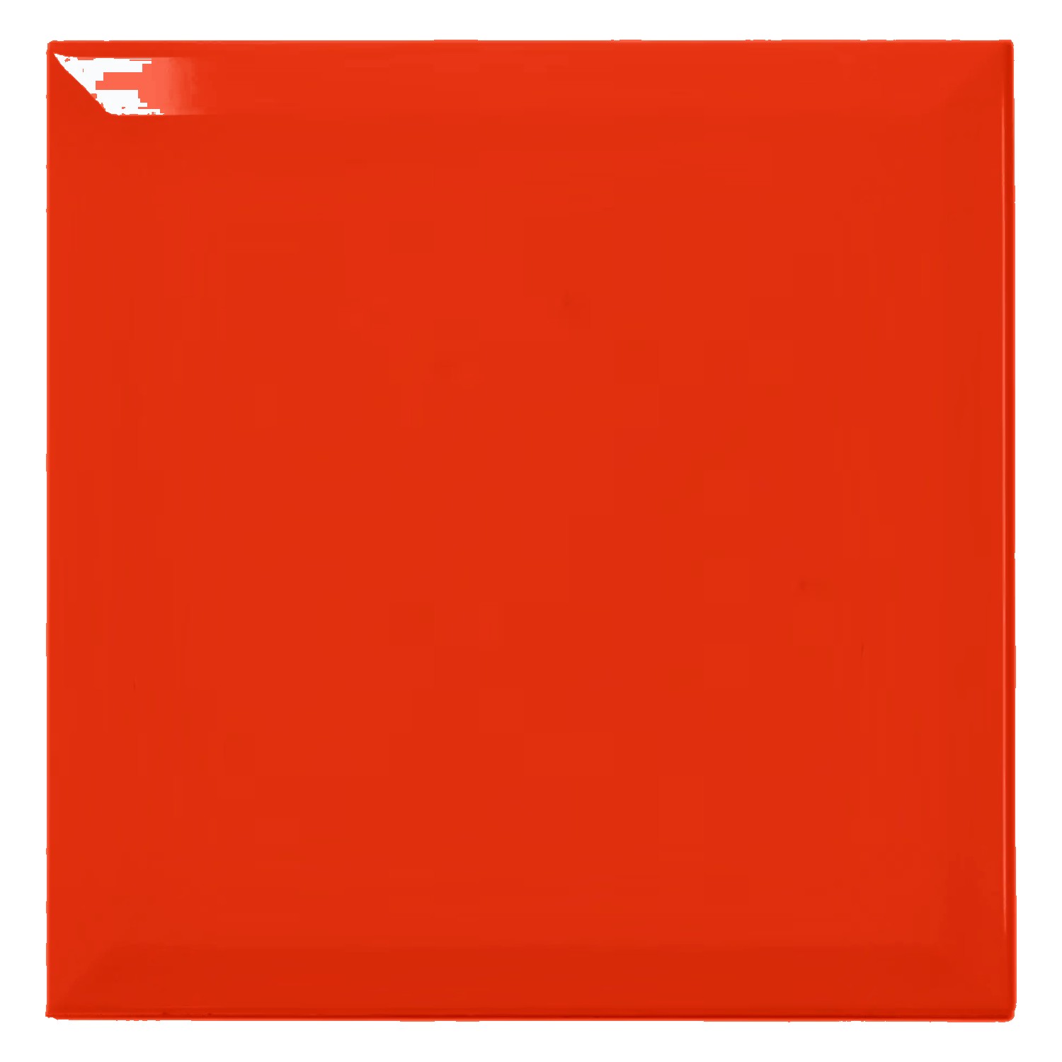 Metro tegel Rood Glanzend 20x20 cm Met Facet Freetown Rojo