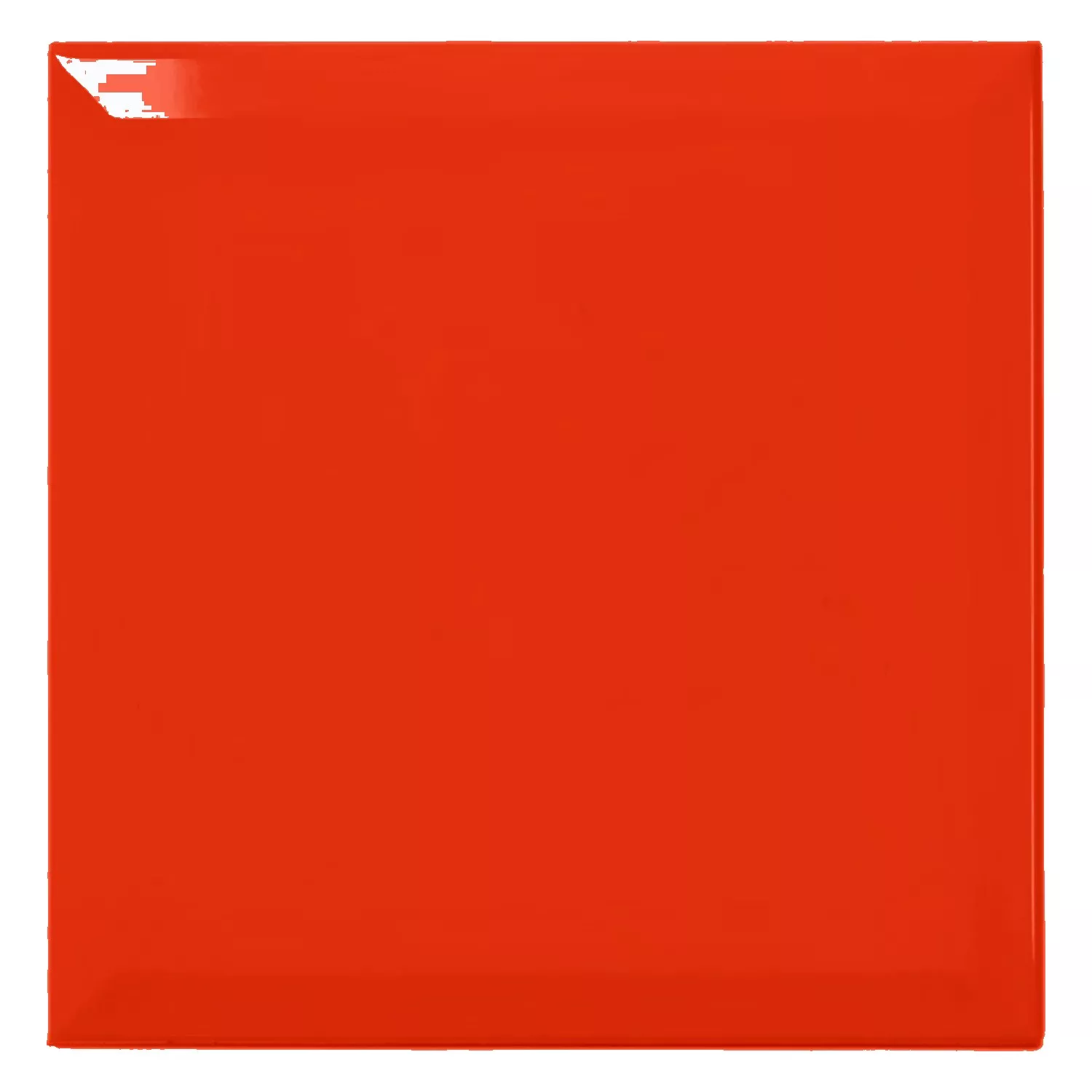 Piastrella metropolitana Rosso Lucida 20x20 cm Sfaccettatura Freetown Rojo