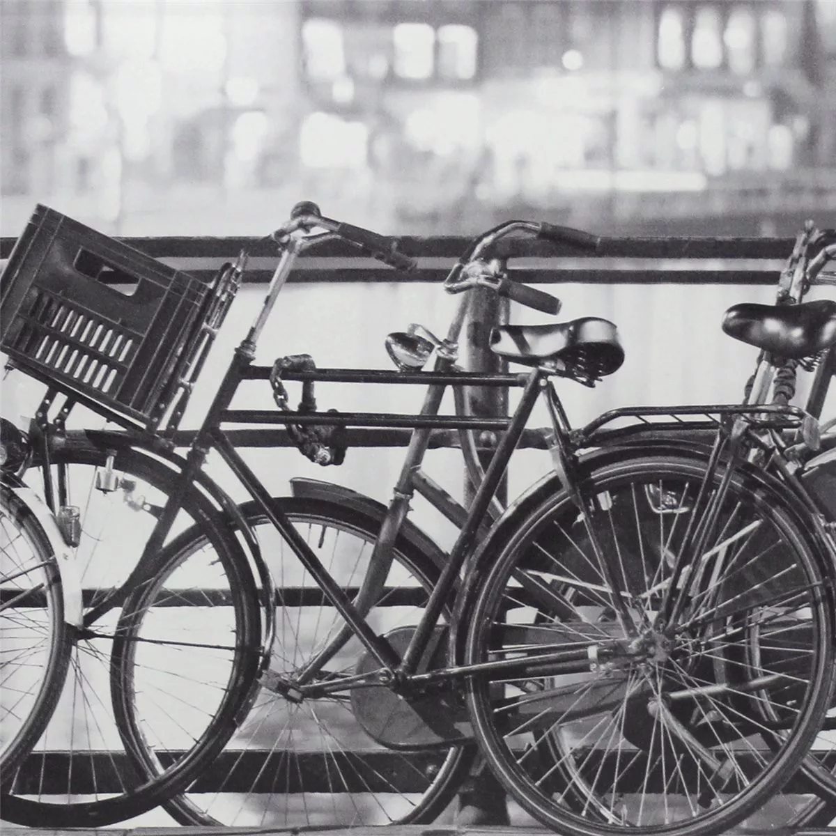 Amsterdam Dekoráció Üveghatású Csempe Kerékpár 20x50cm