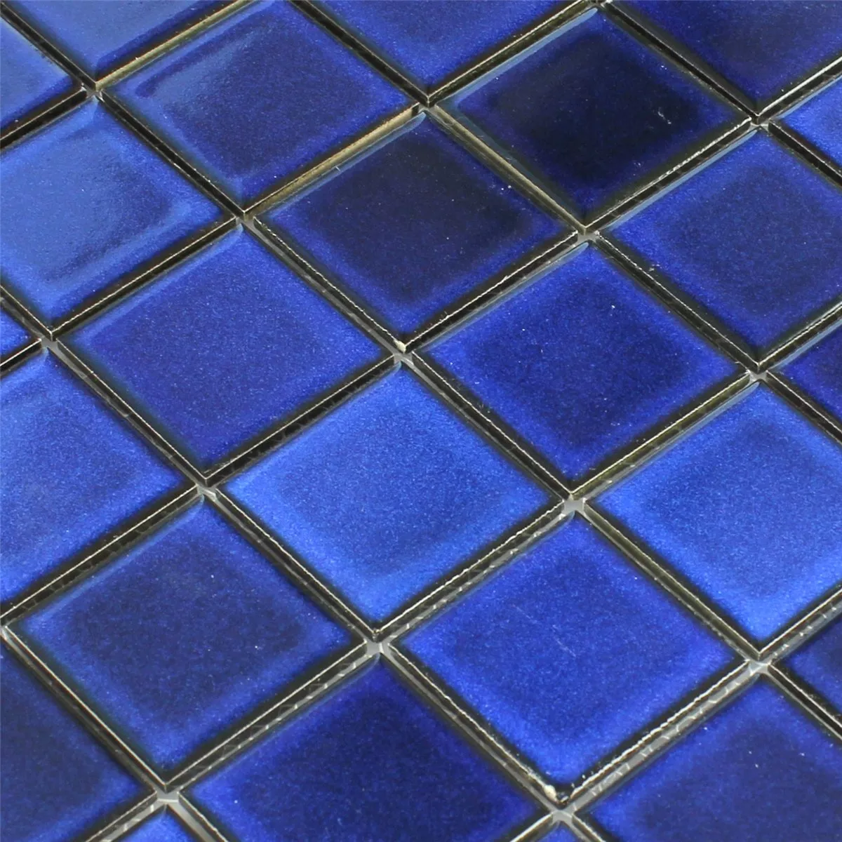 Ceramică Plăci De Mozaic Albastru Uni