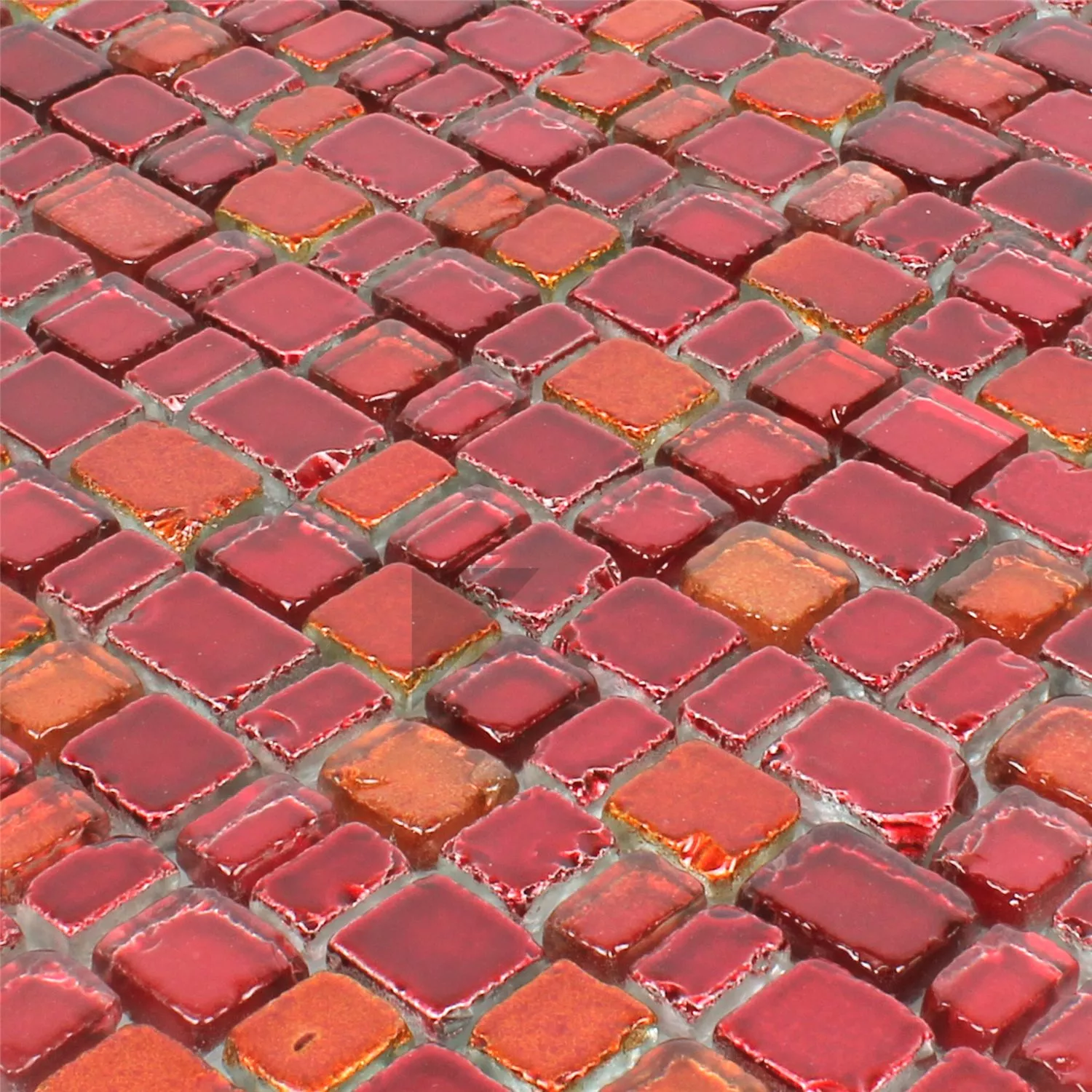 Mønster fra Mosaikkfliser Glass Roxy rødappelsin