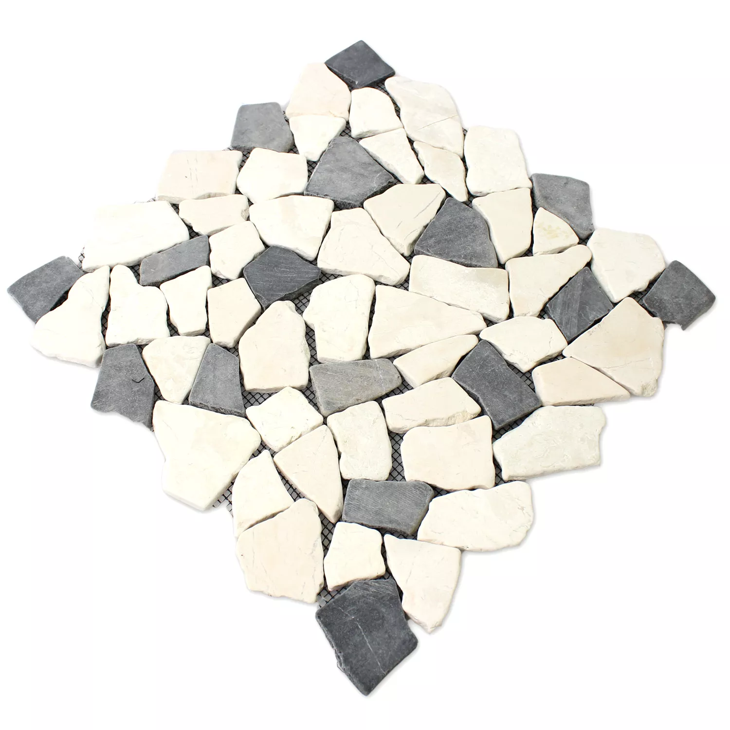 Mosaic Java Lago Marble Broken Natural Stone Mosaic Tiles Solares Biancone Java