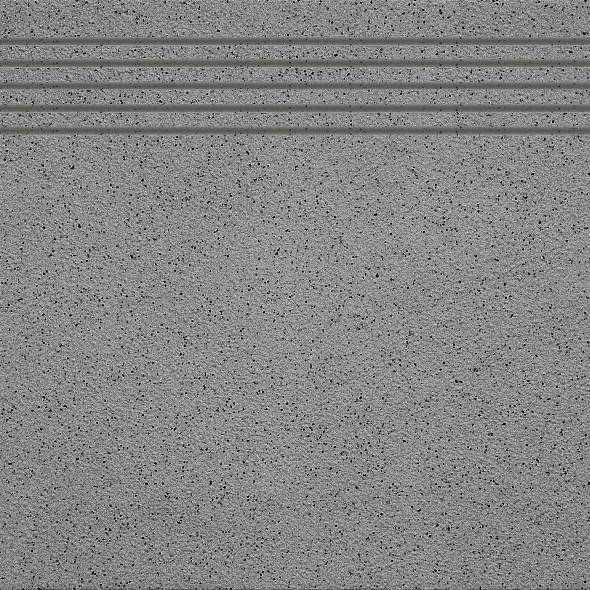 Πλακάκι Δαπέδου Ψιλό Σιτάρι Αυλάκι Bήμα Ανθρακίτης 30x30cm