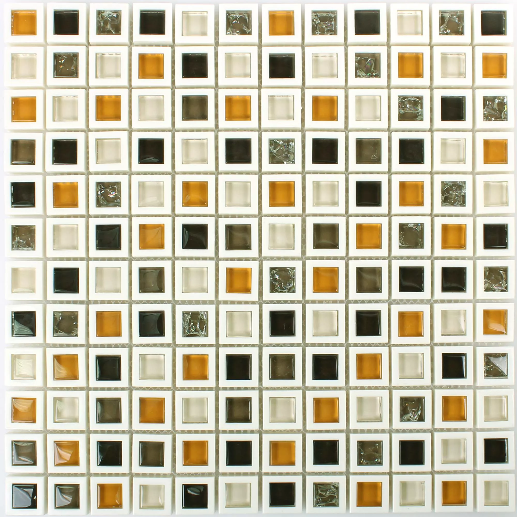 Sample Glass Plastic Mosaic Anatolia Brown