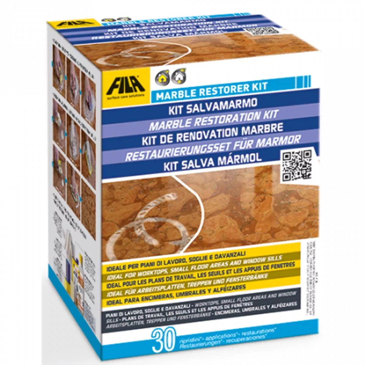 Fila MARBLE RESTORER marmorrenoveringssett 5 liter Fila MARBLE RESTORER marmorrenoveringssett 5 liter