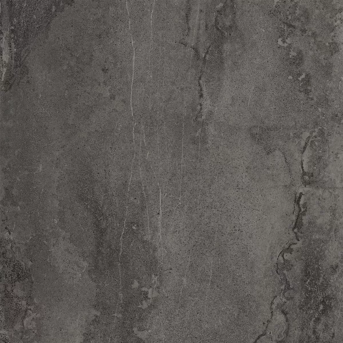 Mønster Gulvfliser Detmold Naturstein Utseende 60x60cm Antrasitt