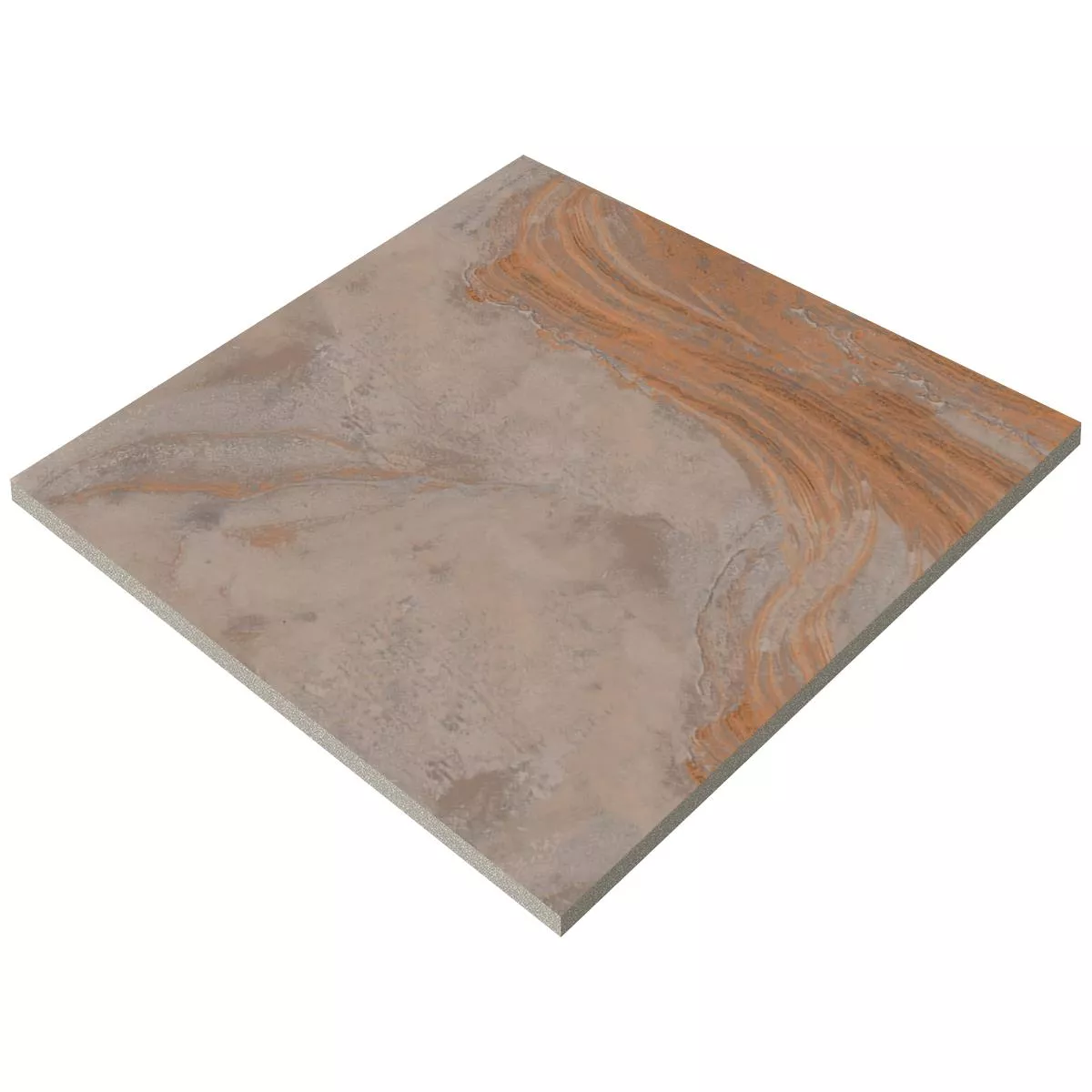 Piastrella Esterni Gres Porcellanato Sanleo Pietra Naturale Ottica Bronzo 60x60x2cm