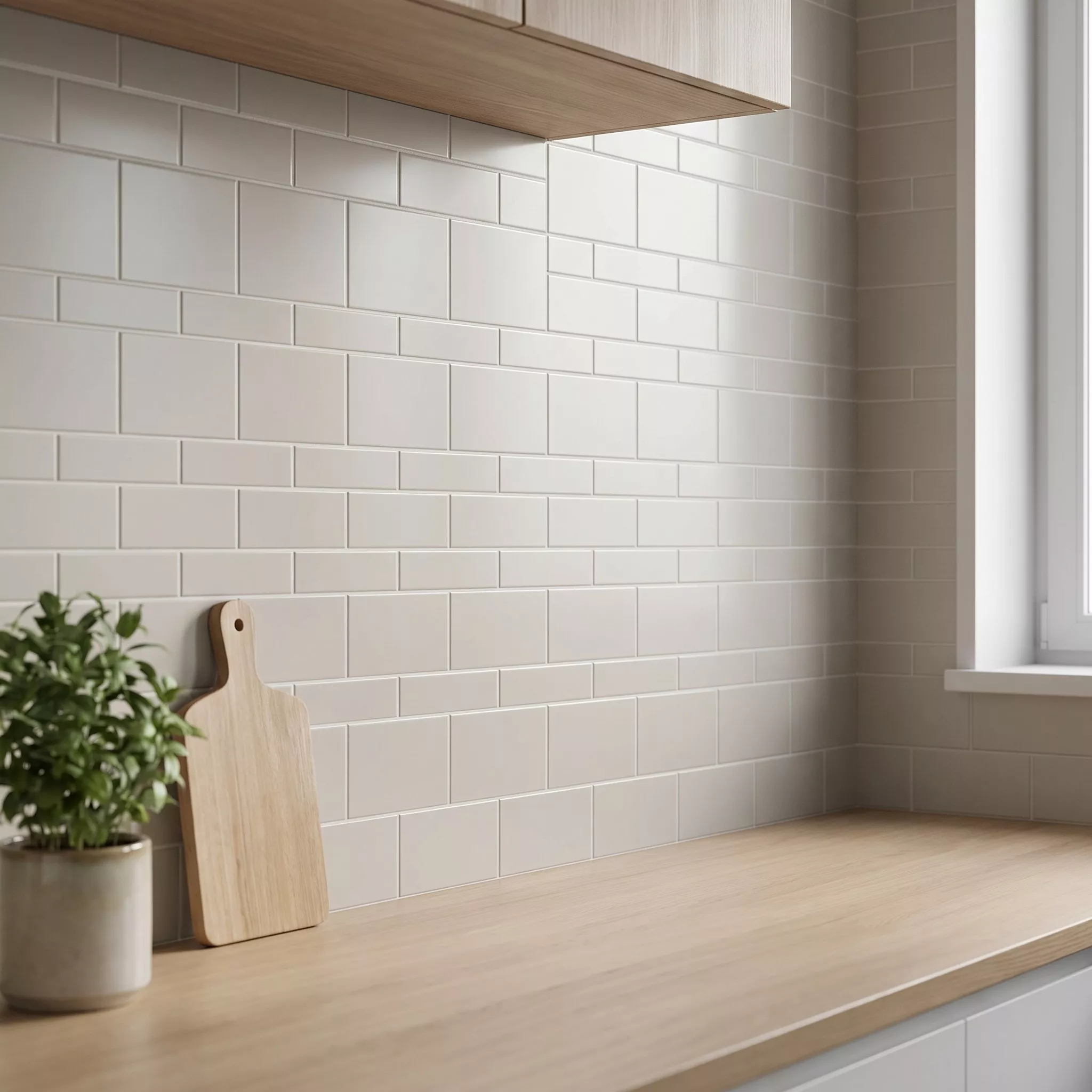 Metro tile Grey Mat 7,5x15 cm Without Facet Vivid Light Grey