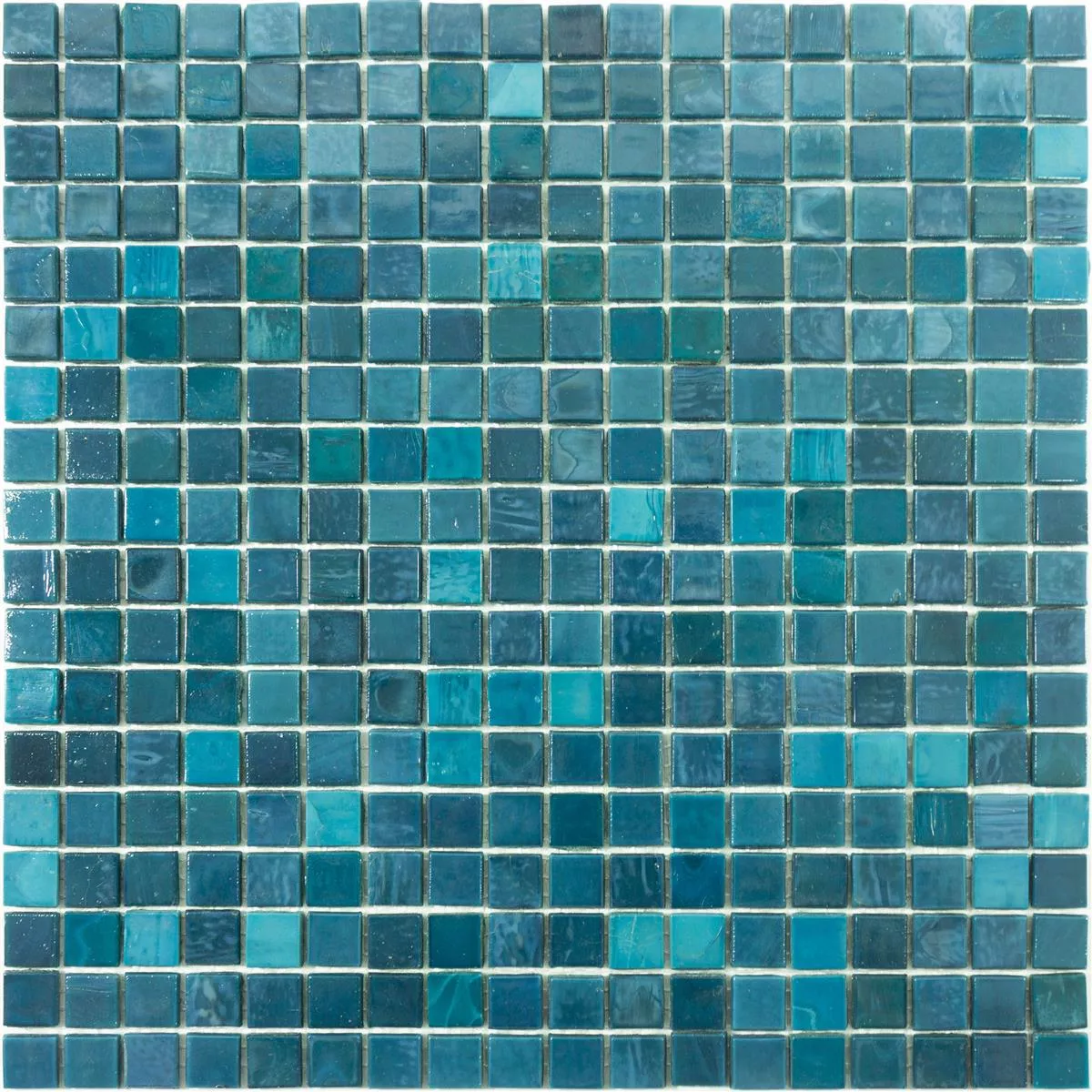 Πρότυπο από Γυάλινο Μωσαϊκό Πλακάκια New River Azur Μπλε Mix