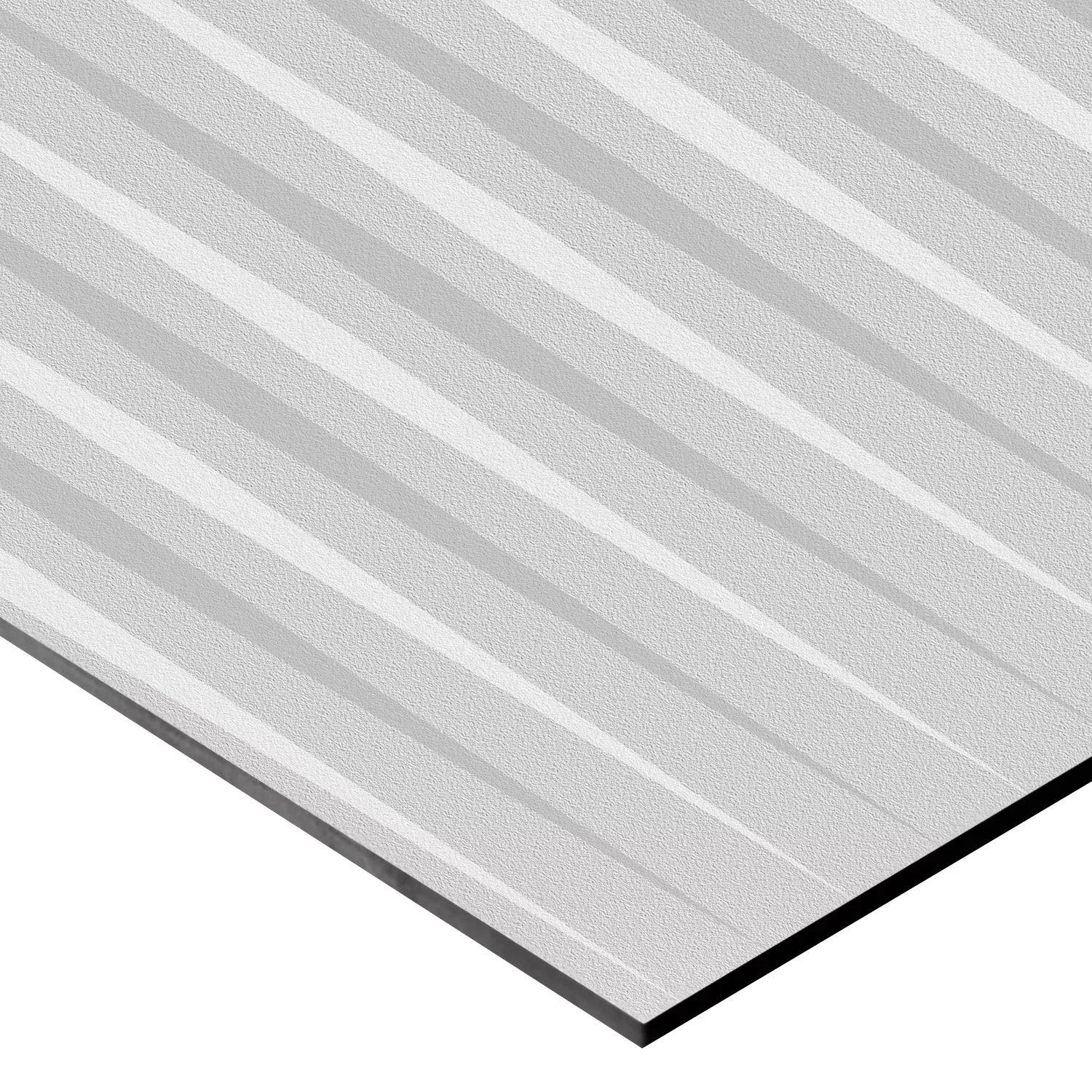 Wall Tiles Vulcano Stripes Decor Rectified Light Grey 60x120cm