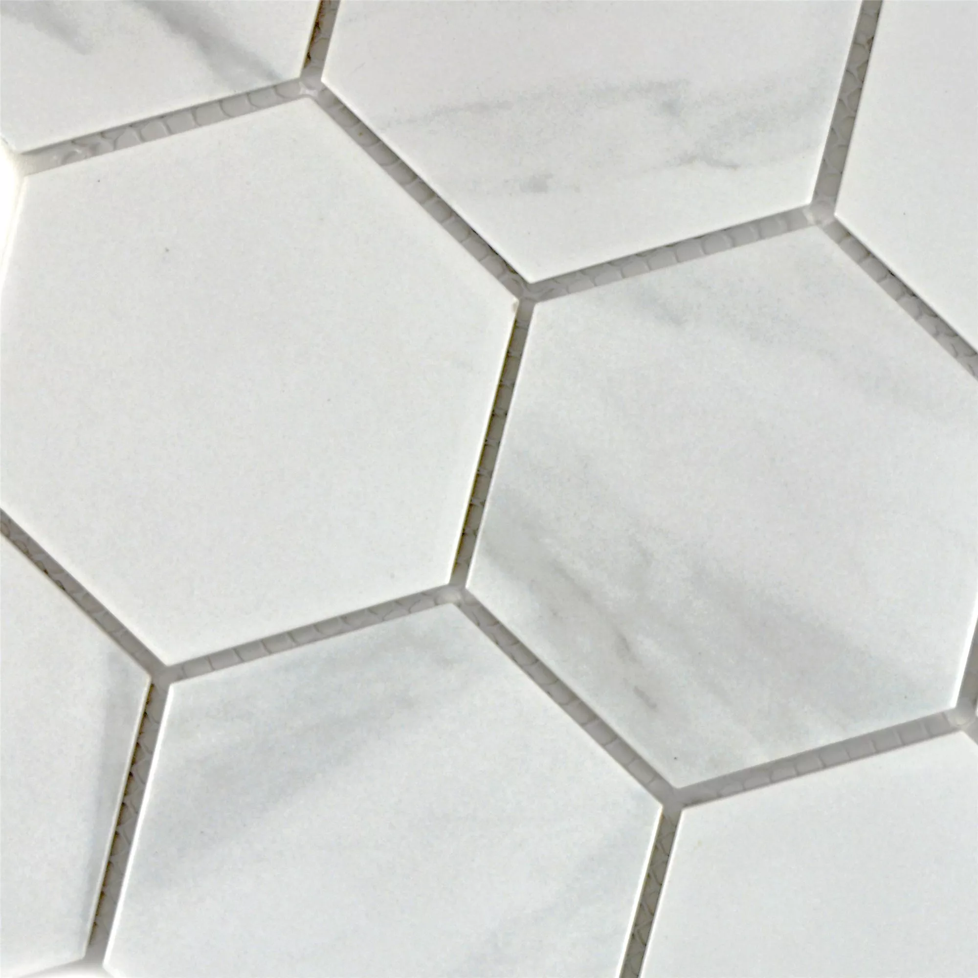 Ceramica Mosaico Zyrus Carrara Hexagon 95
