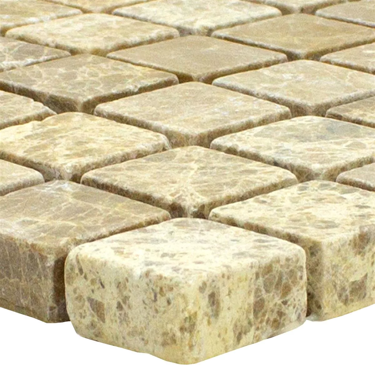 Próbka Marmur Kamień Naturalny Mozaika Płytki Menia Beżowy