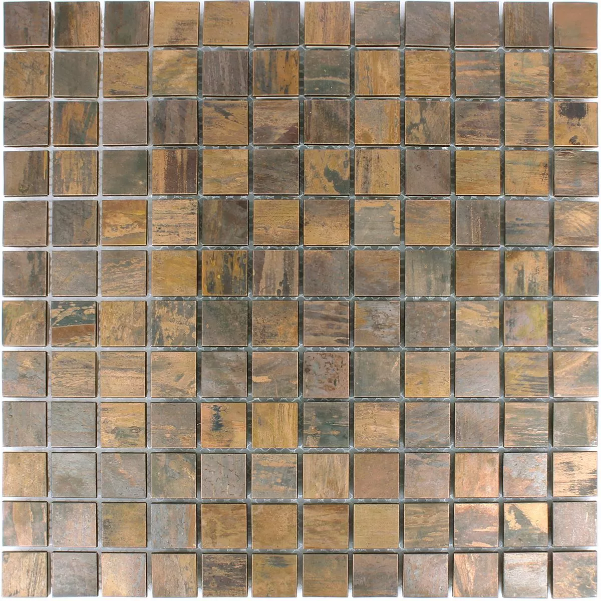 Metal Cobre Azulejos De Mosaico Myron Cuadrado