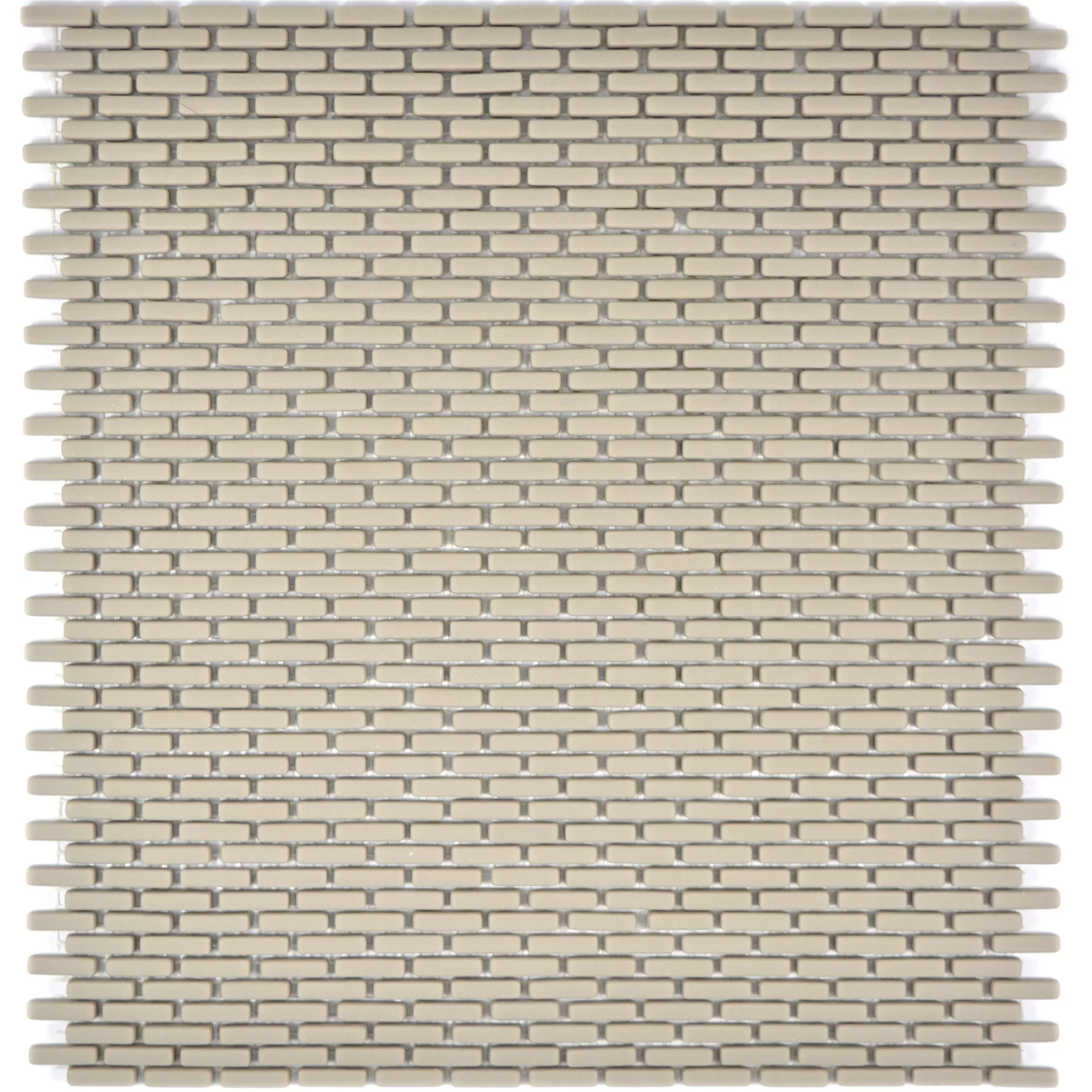 Sample Glasmozaïek Tegels Kassandra Cream Brick Mat