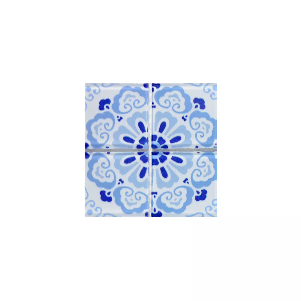 Padrão de Mosaico De Vidro Azulejos Retrô India Vintage Amarok