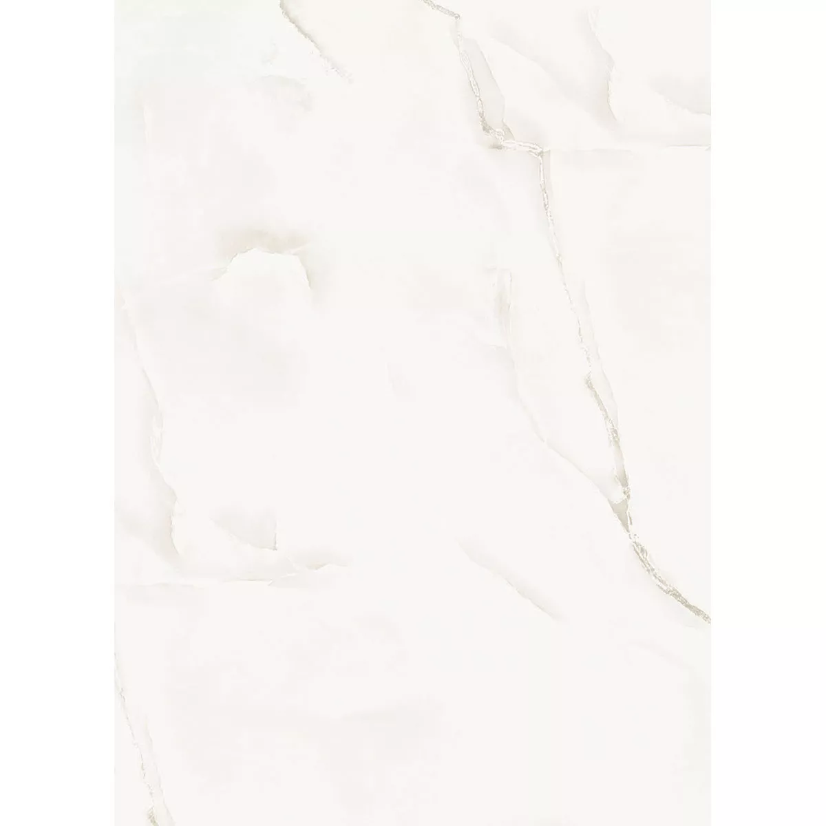 Carrelage Sol Et Mur Konza Marbre Optique Poli Brillant Brillant Blanc 60x120cm