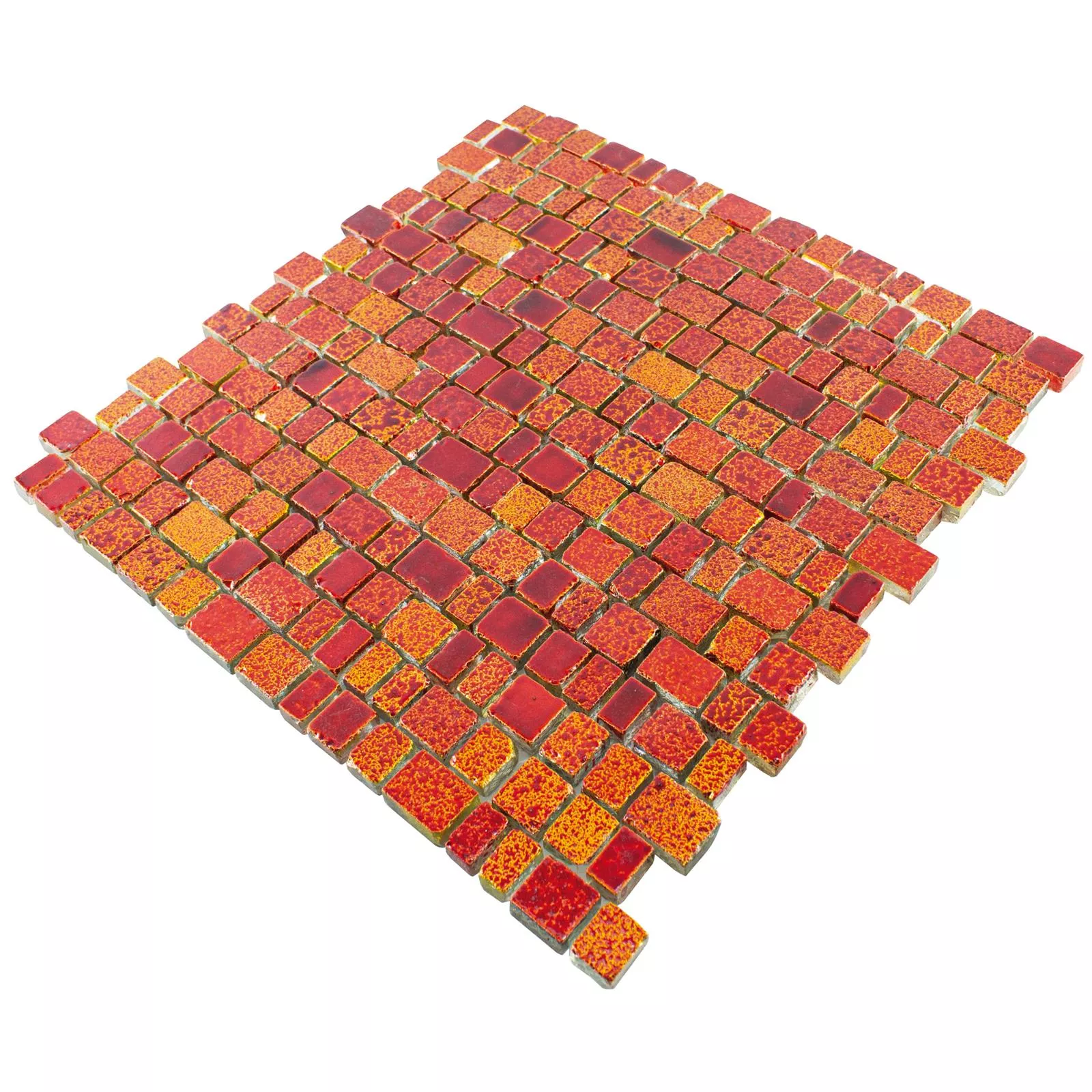 Sticlă Plăci De Mozaic Economy Roșu Galben