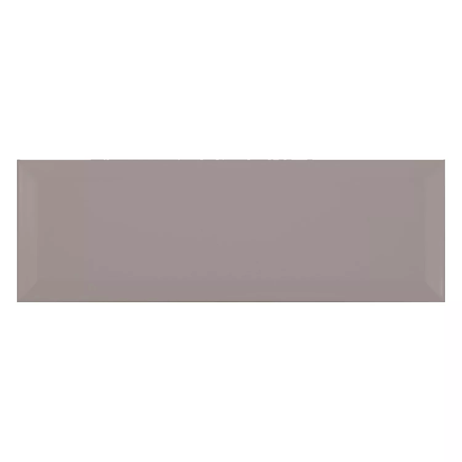 Metro tegel Grijs Mat 10x30 cm Met Facet El Paso Plata
