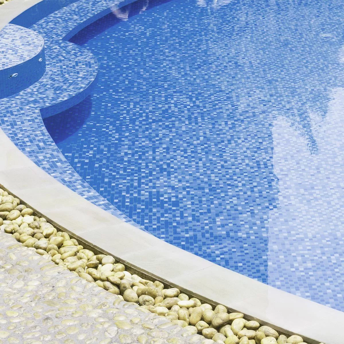 Glass Swimming Pool Mosaic Lagoona Blue