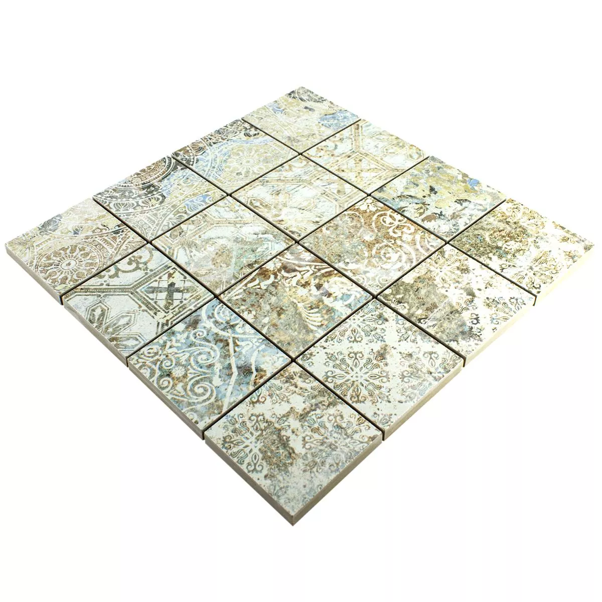 Keramički Mozaik Pločice Bellona Efekt Svjetlo Šarena 71x71mm