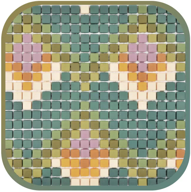 Glass mosaics made from recycled glass Glass mosaics made from recycled glass
