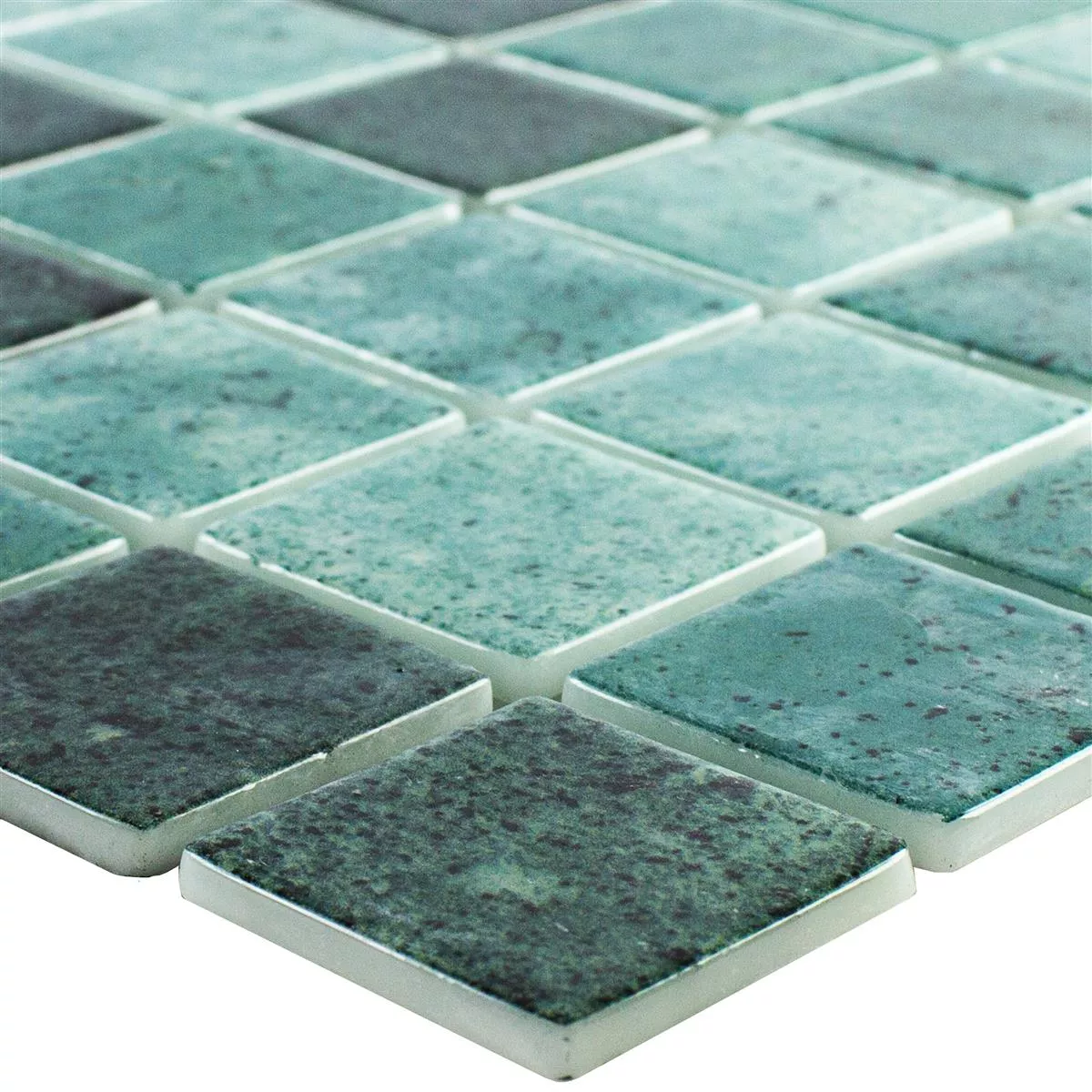 Glass Mosaic Swimming Pool Baltic Green 38x38mm Glass Mosaic Swimming Pool Baltic Green 38x38mm