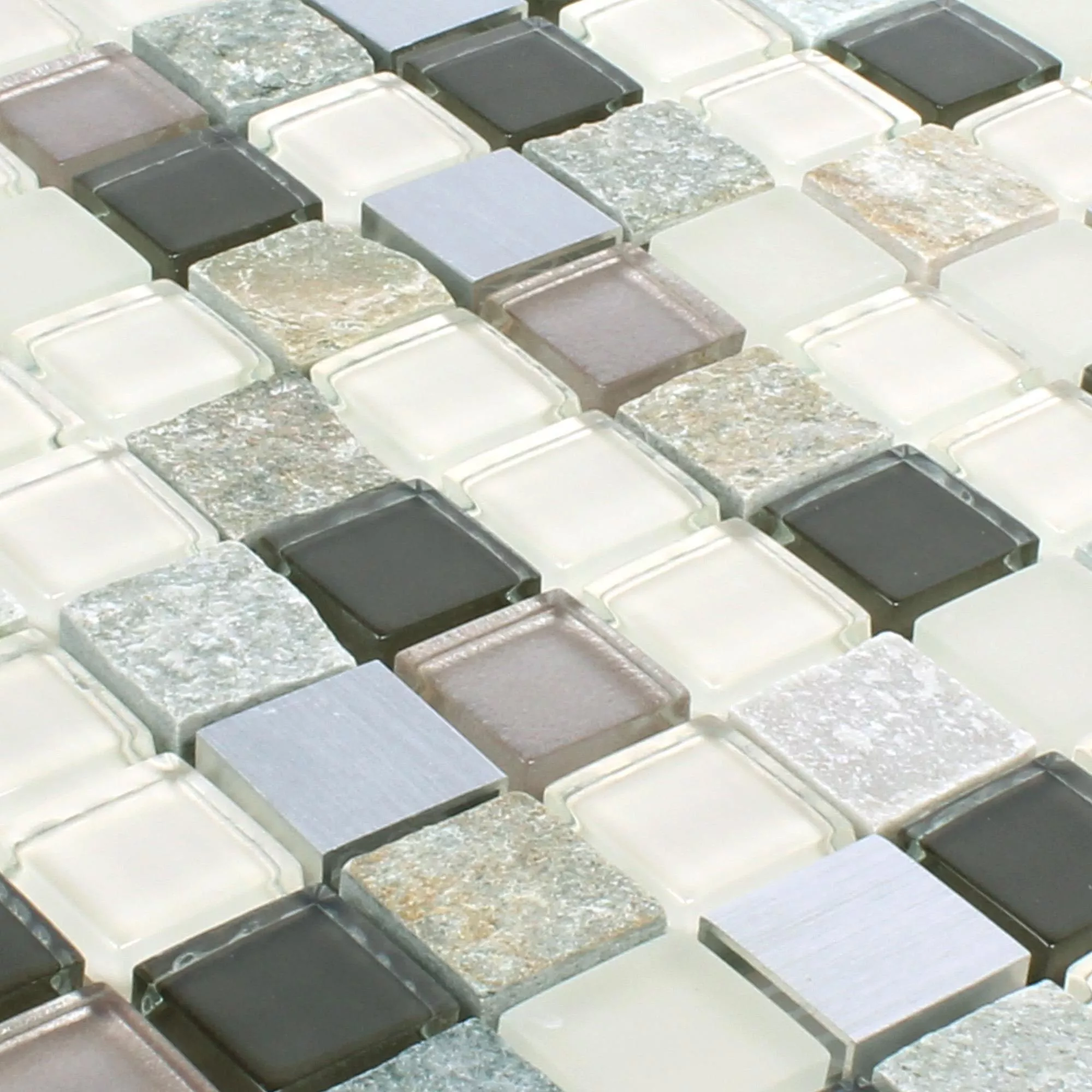 Mosaikfliesen Naturstein Glas Metall Mix Altona