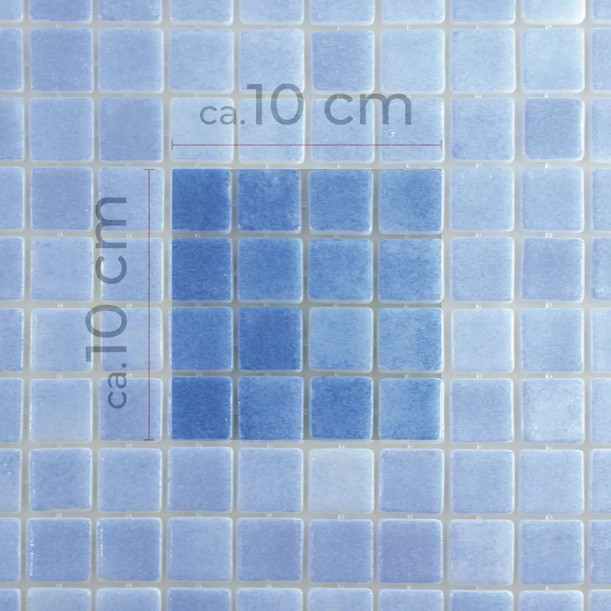 Mønster fra Glass Svømmebasseng Mosaikk Lagune R11C Himmelblå