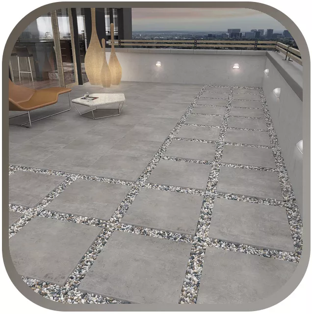 Terrace slabs for a Mediterranean flair Terrace slabs for a Mediterranean flair