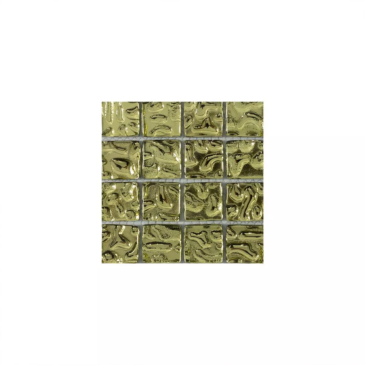 Vzorek Skleněná Mozaika Dlaždice Aquatic Zlatá